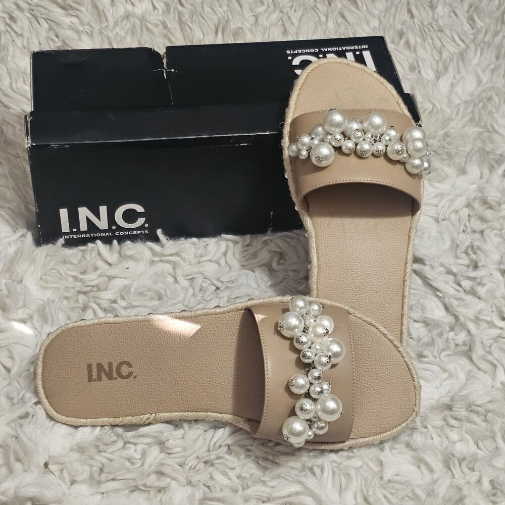 I.N.C. International Concepts Women's Majorie Espadrille Flat Sandals 8.5